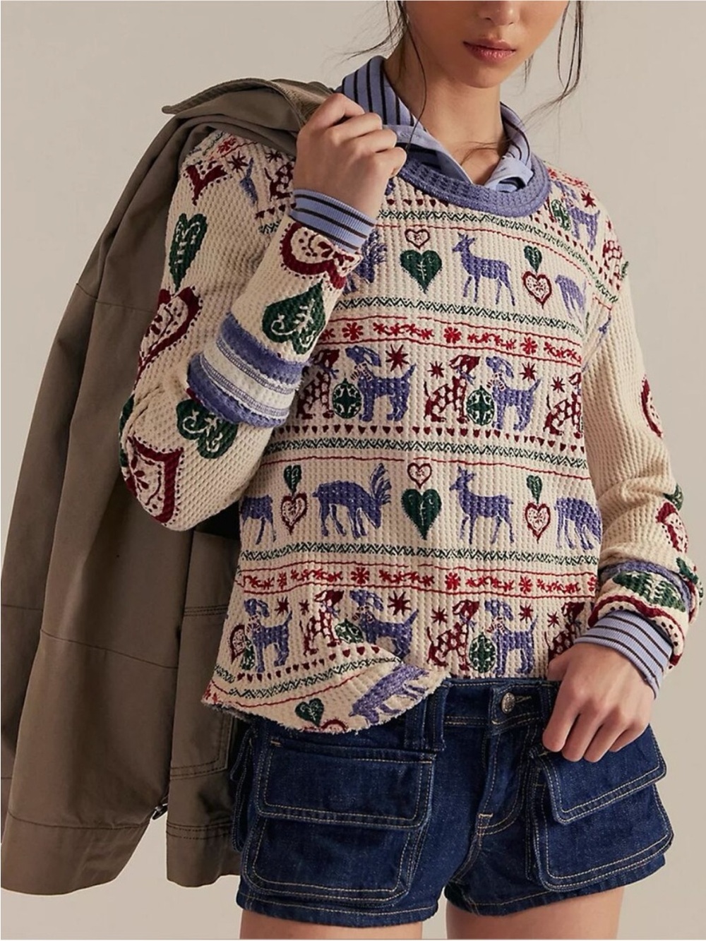 NWT Free People We The Free Blissful Layering Tee